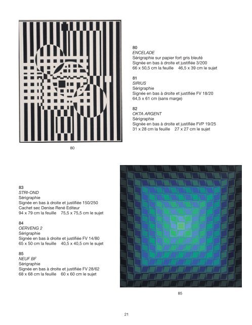 andré vasarely œuvres originales et multiples samedi 7 mars 2009 à ...