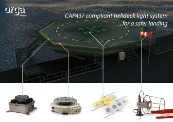 Page 1 Page 2 Qď Orga Offshore CAP437 compliant helědeck light ...