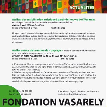 actualites - Fondation Vasarely