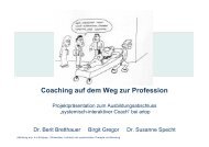 Coaching auf dem Weg zur Profession