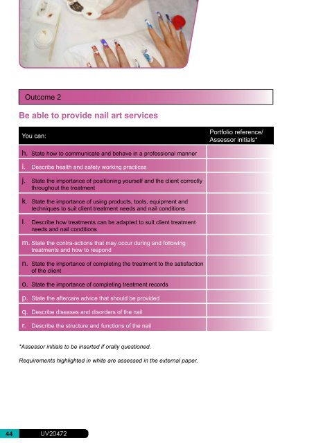 VTCT Level 2 Award in Nail Art (QCF)