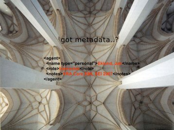 Got Metadata? - Visual Resources Association