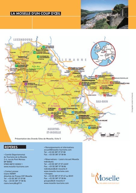 Dossier de presse 2007 CDT de la Moselle - Tourism in Moselle, in ...