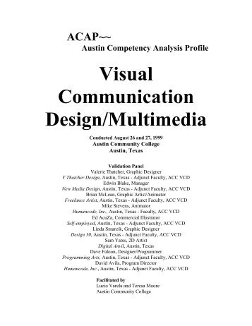 Visual Communication Design/Multimedia - Instructional Resources ...