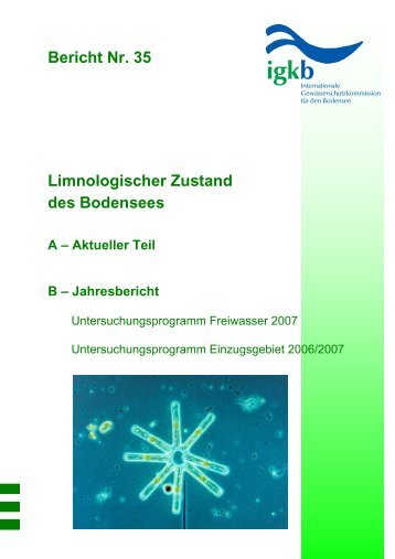 Bericht Nr. 35 Limnologischer Zustand des Bodensees A ... - IGKB