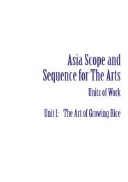 Units of Work Unit 1: The Art of Growing Rice - Asia Education ...