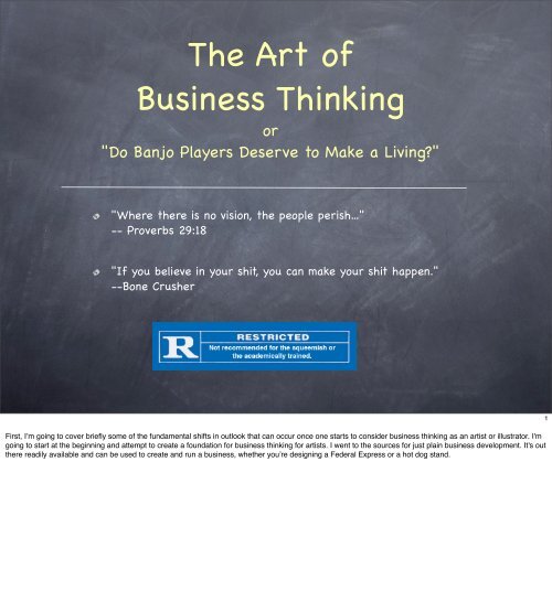 The Art of Business Thinking (PDF) - Paul Mirocha Illustration