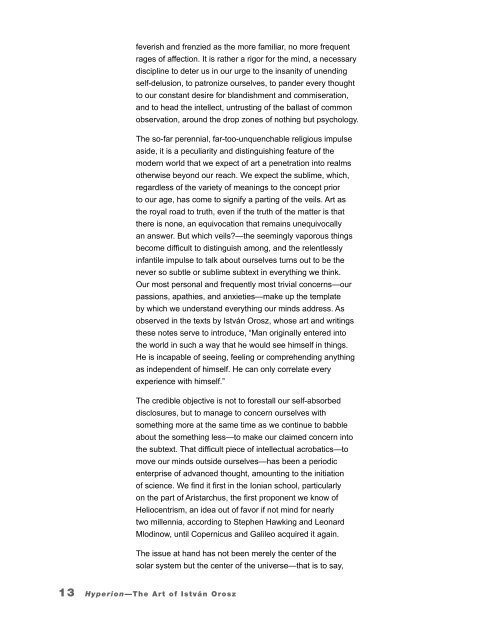 Special Section: The Art of István Orosz - Nietzsche Circle