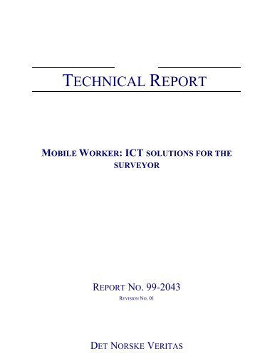 Mobile Worker: ITC solutions for the surveyor - DNV