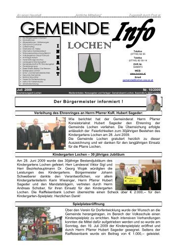 Spielgruppe Lochen sucht