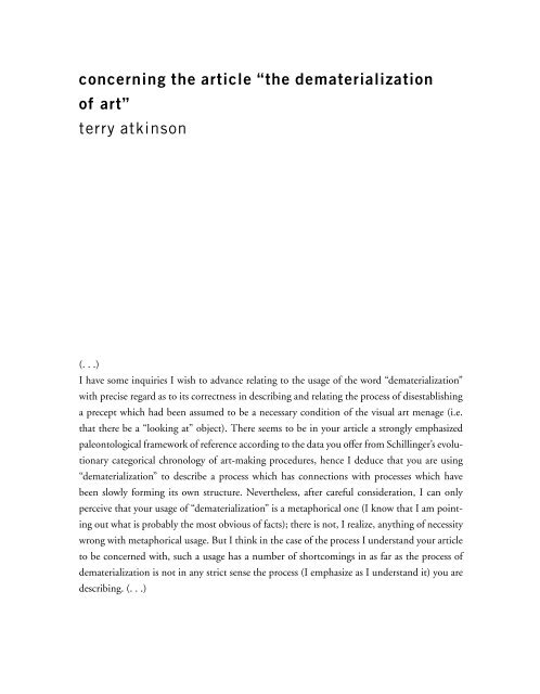 Conceptual Art: A Critical Anthology - uncopy