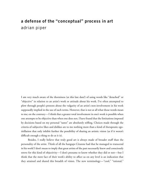 Conceptual Art: A Critical Anthology - uncopy