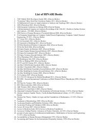 List of HINARI Books