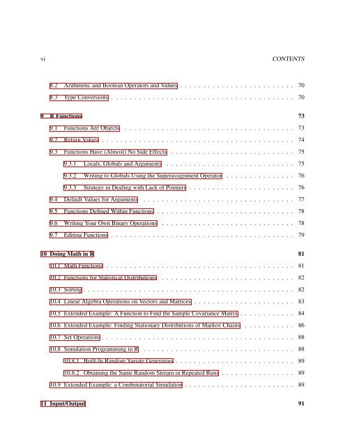 The Art of R Programming - Index of