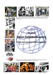 40 Jahre Aktion Selbstbesteuerung Friede durch gerechte ...