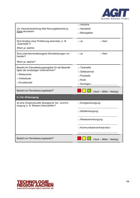 Regionales Gewerbeflächenkonzept für die Region Aachen