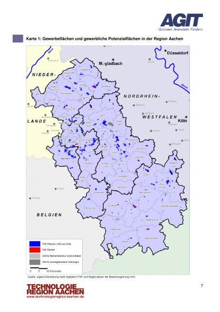 Regionales Gewerbeflächenkonzept für die Region Aachen