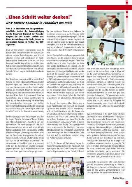 DKV-Magazin Nr. 6 - Chronik des Karate