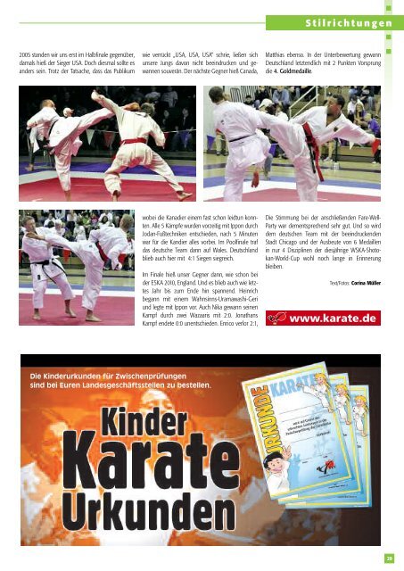 DKV-Magazin Nr. 6 - Chronik des Karate