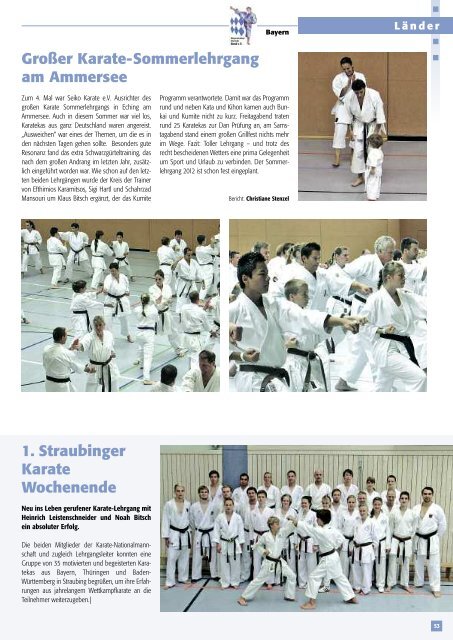 DKV-Magazin Nr. 6 - Chronik des Karate