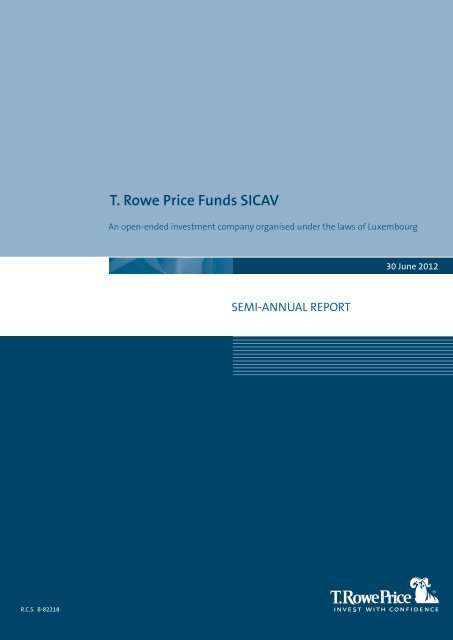 T. Rowe Price Funds SICAV - Fundinfo