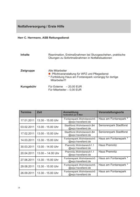 Sehr geehrte Damen und Herren - Havelland Kliniken ...