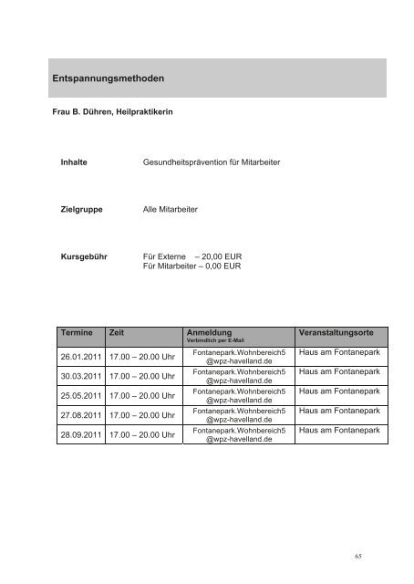 Sehr geehrte Damen und Herren - Havelland Kliniken ...