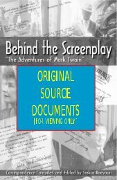 Original Sources for Behind the Screenplay - Harold Sherman