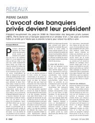 L'avocat des banquiers privés devient leur président - Banque ...