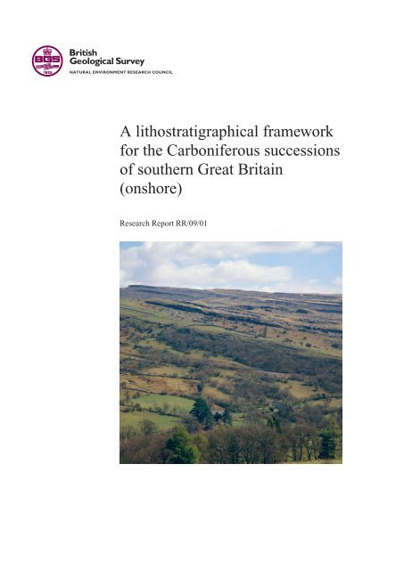A lithostratigraphical framework for the Carboniferous successions ...