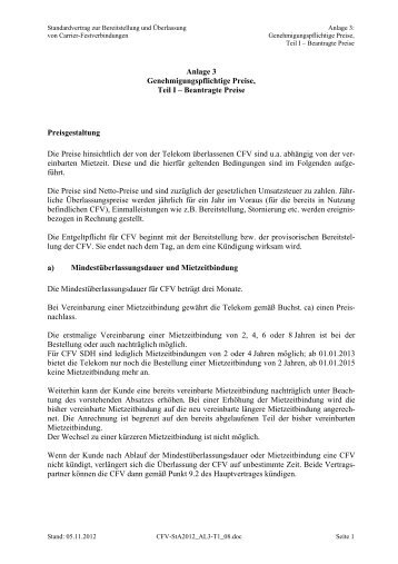 CFV-Vertrag Anlage 3 Teil I (pdf/110 - Bundesnetzagentur