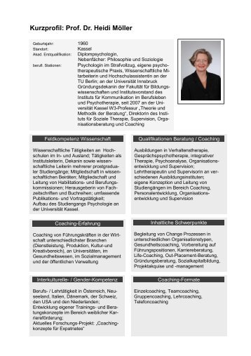 Kurzprofil: Prof. Dr. Heidi Möller