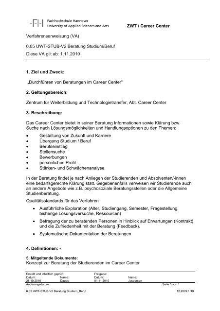 QM-Handbuch - Hochschule Hannover