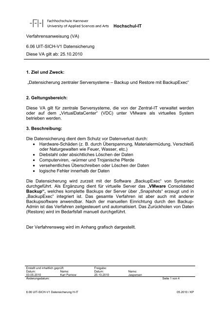 QM-Handbuch - Hochschule Hannover