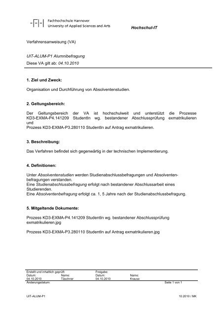 QM-Handbuch - Hochschule Hannover