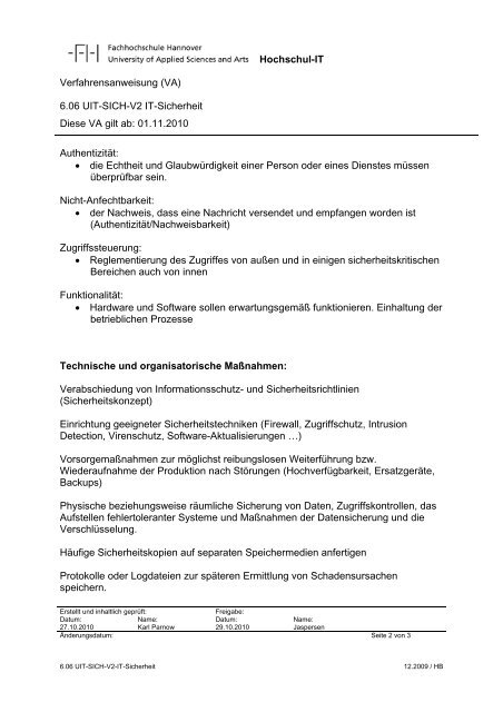 QM-Handbuch - Hochschule Hannover