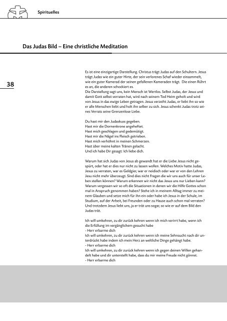 Ausgabe 01/2010 Schwerpunkt: Jahresaktion & Aktionen im