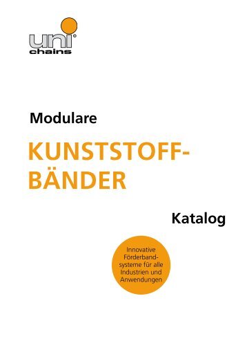 Modulare KUNSTSTOFF- BÄNDER Katalog - UNI Chain