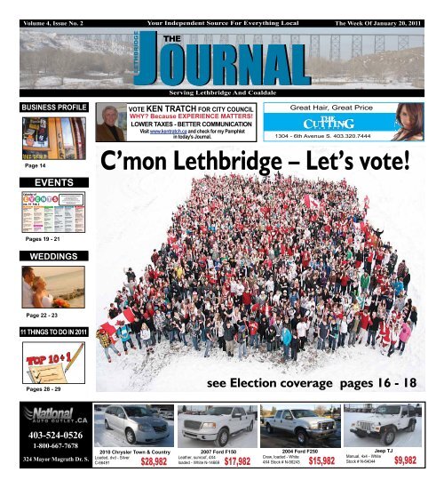 C'mon Lethbridge – Let's vote! - Lethbridge Journal