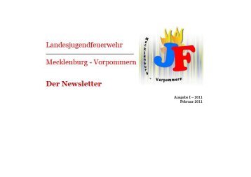 Ausgabe I – 2011 Februar 2011 - Landesjugendfeuerwehr MV