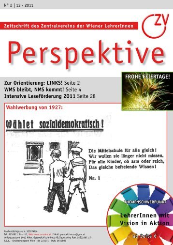 LehrerInnen mit Vision in Aktion - Zentralverein der Wiener ...