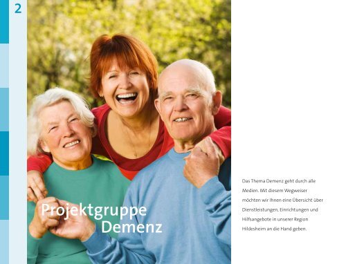 Broschüre "Demenz - Leben mit dem Vergessen" - Wir über uns