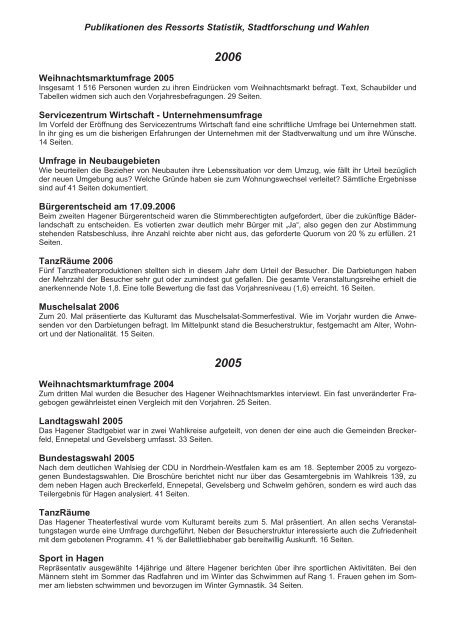 Statistisches Jahrbuch 2012 - Hagen