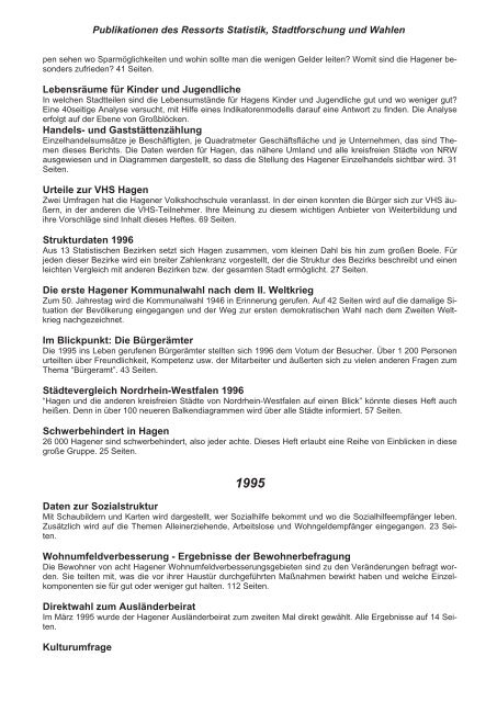 Statistisches Jahrbuch 2012 - Hagen