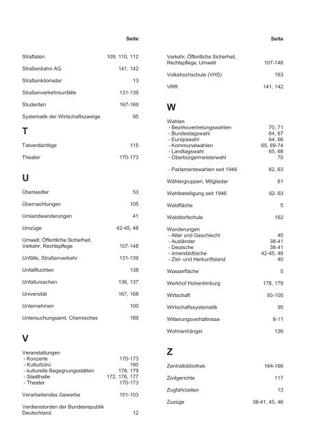 Statistisches Jahrbuch 2012 - Hagen