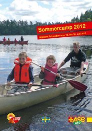 camp-tagebuch schweden 2012 - ASB Heiligenhafen