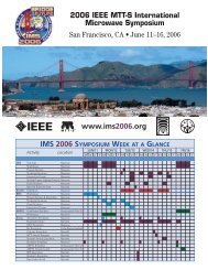 2006 IEEE MTT-S International Microwave Symposium