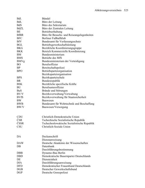 Anatomie der Staatssicherheit - BStU