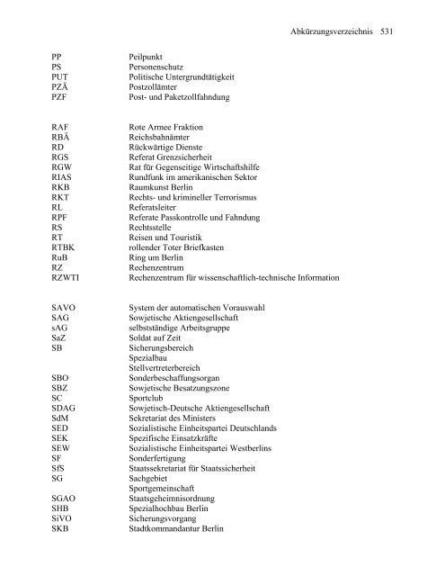 Anatomie der Staatssicherheit - BStU