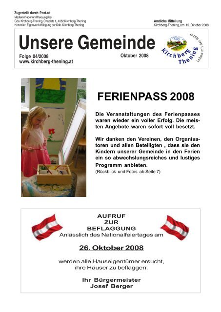 Unsere Gemeinde - Kirchberg-Thening